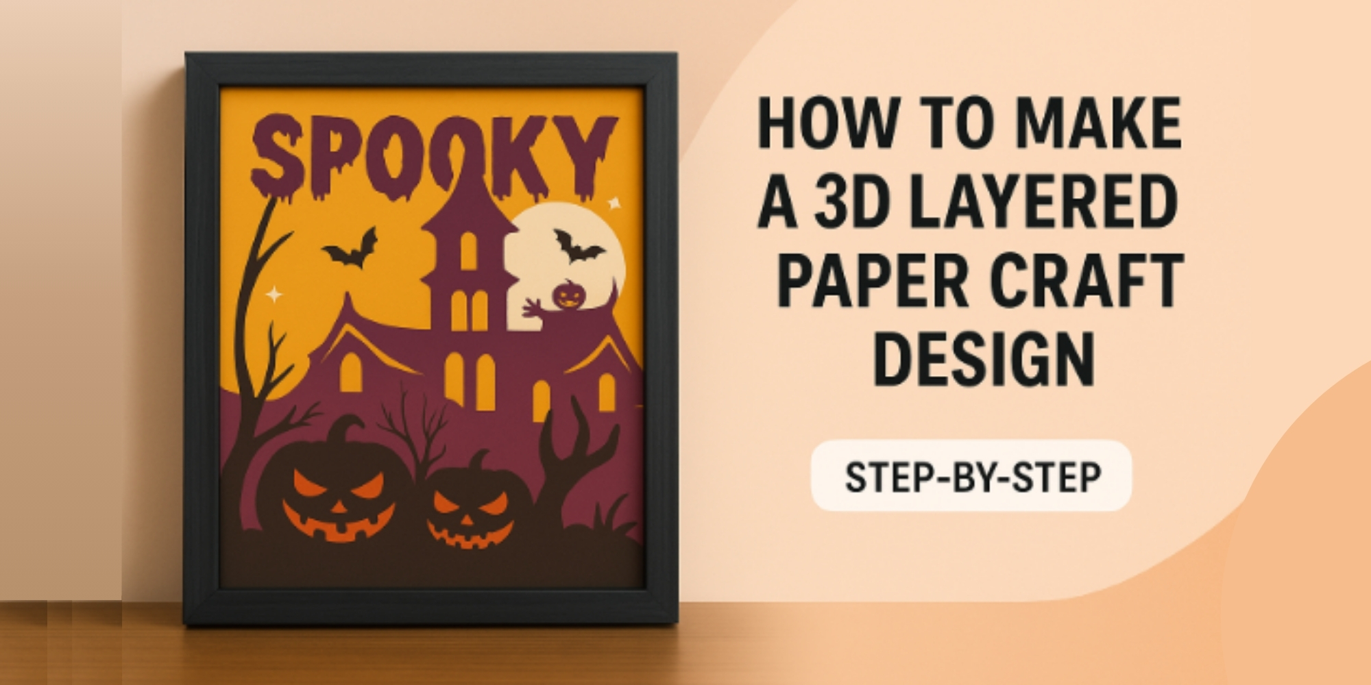 How to Make A 3D Layered Paper Craft Shadow Box Design