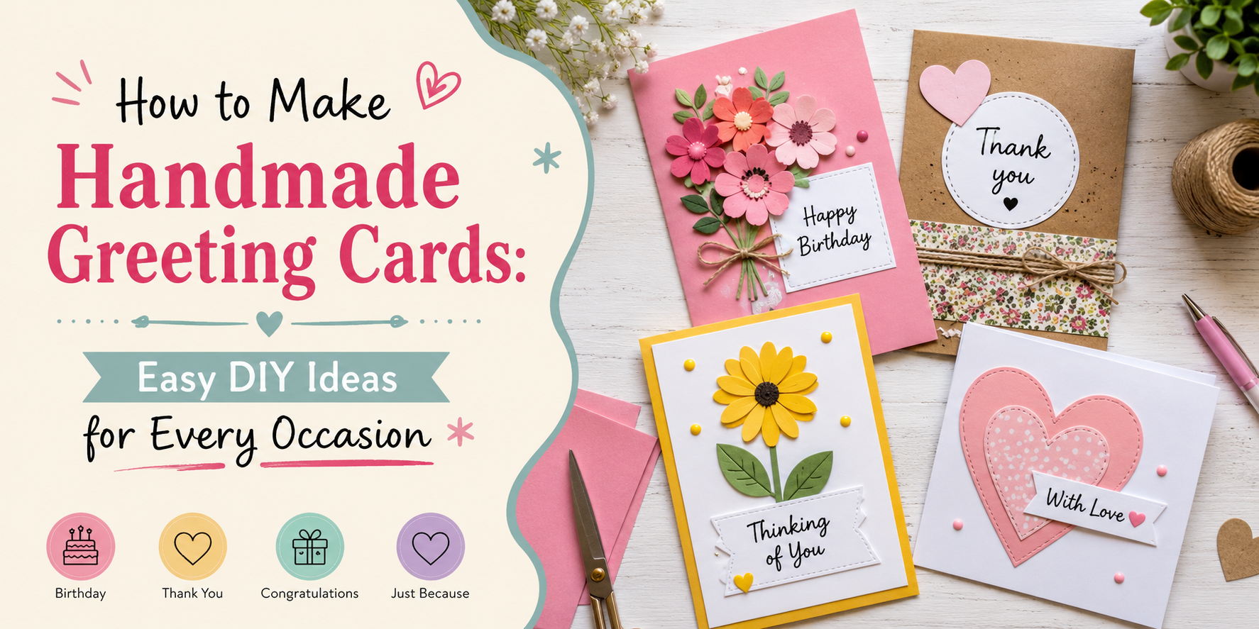 How to Make Handmade Greeting Cards: Easy DIY Ideas for Every Occasion