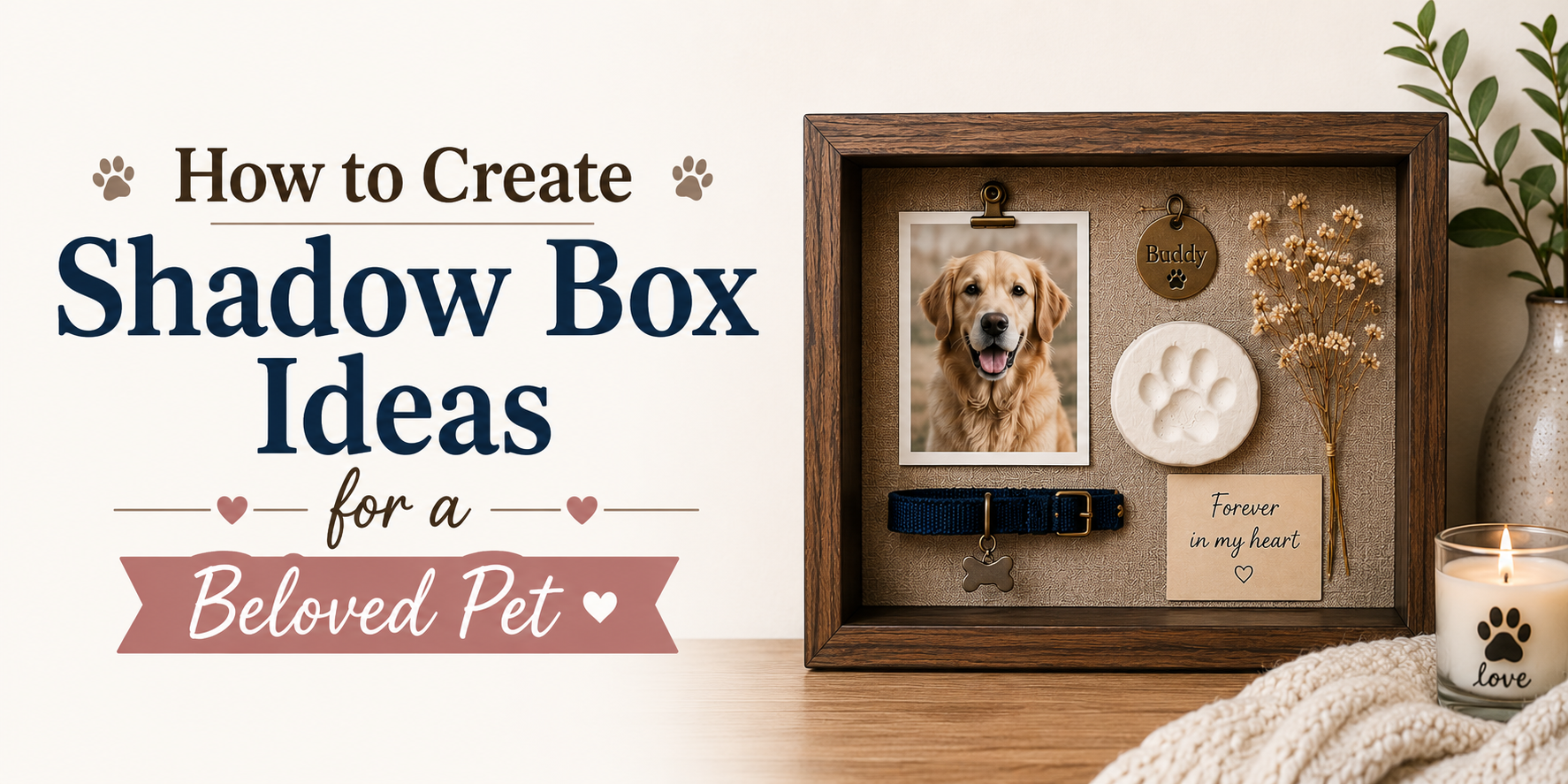 How to Preserve Pet Memories with 16 Shadow Box Ideas