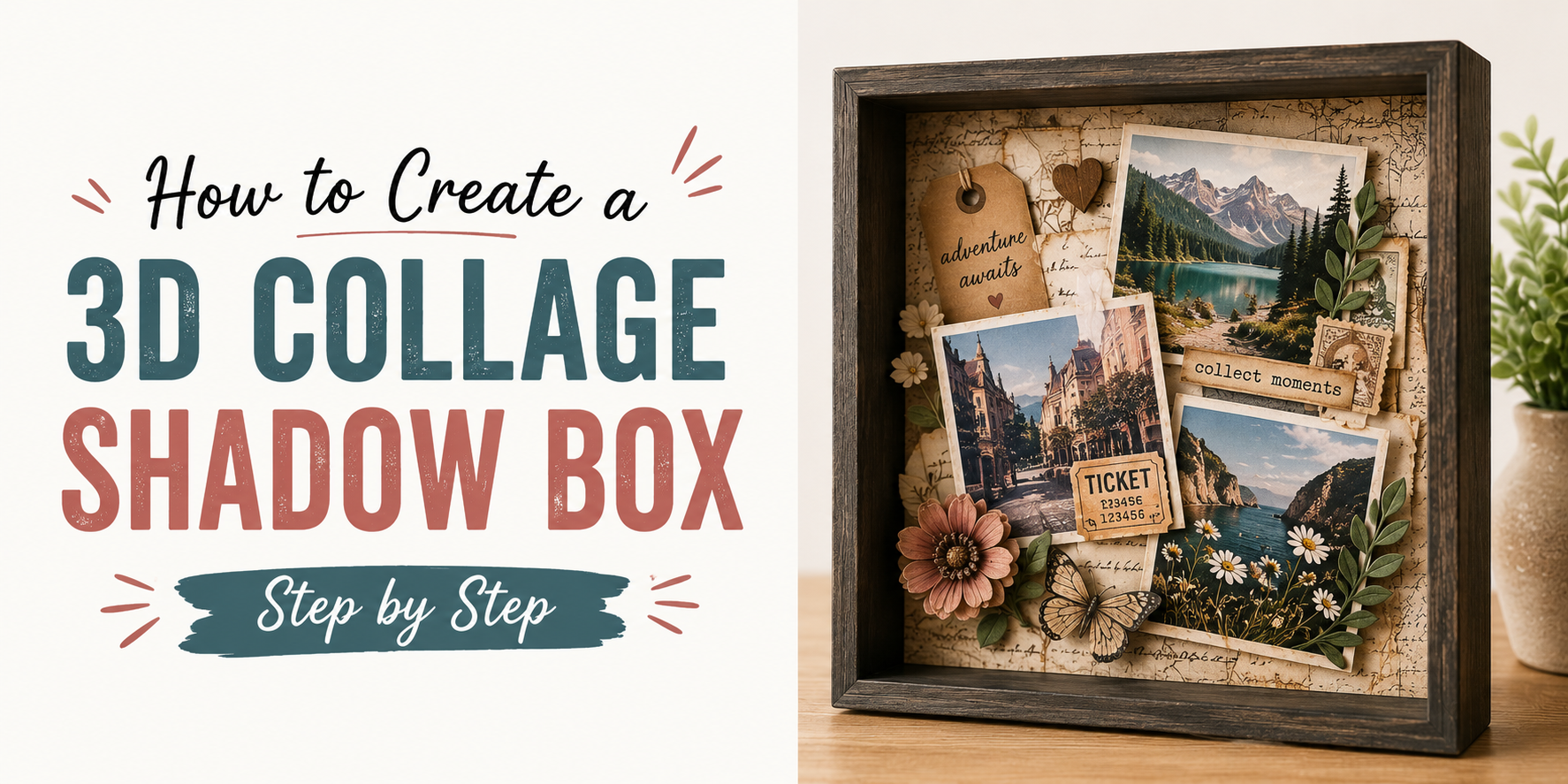 How to Create a 3D Collage Shadow Box Step by Step