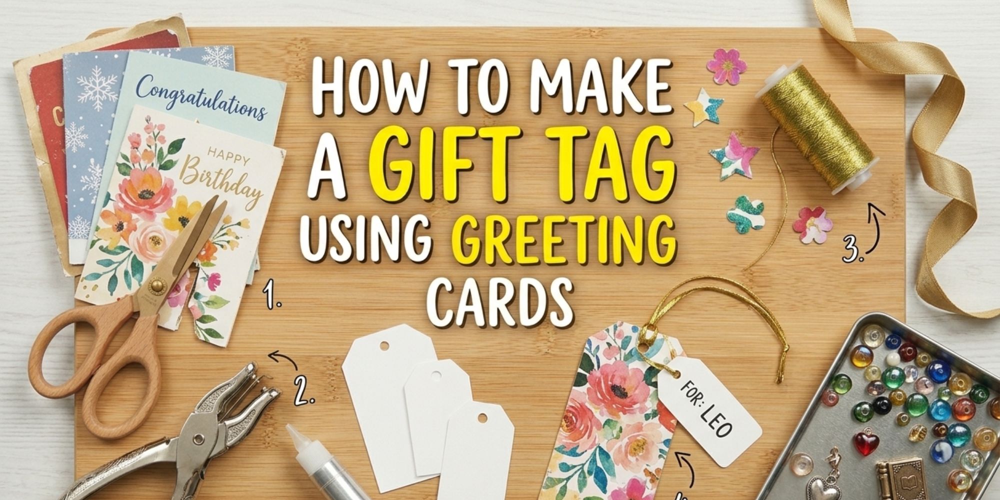 How to Make a Gift Tag Using Greeting Cards
