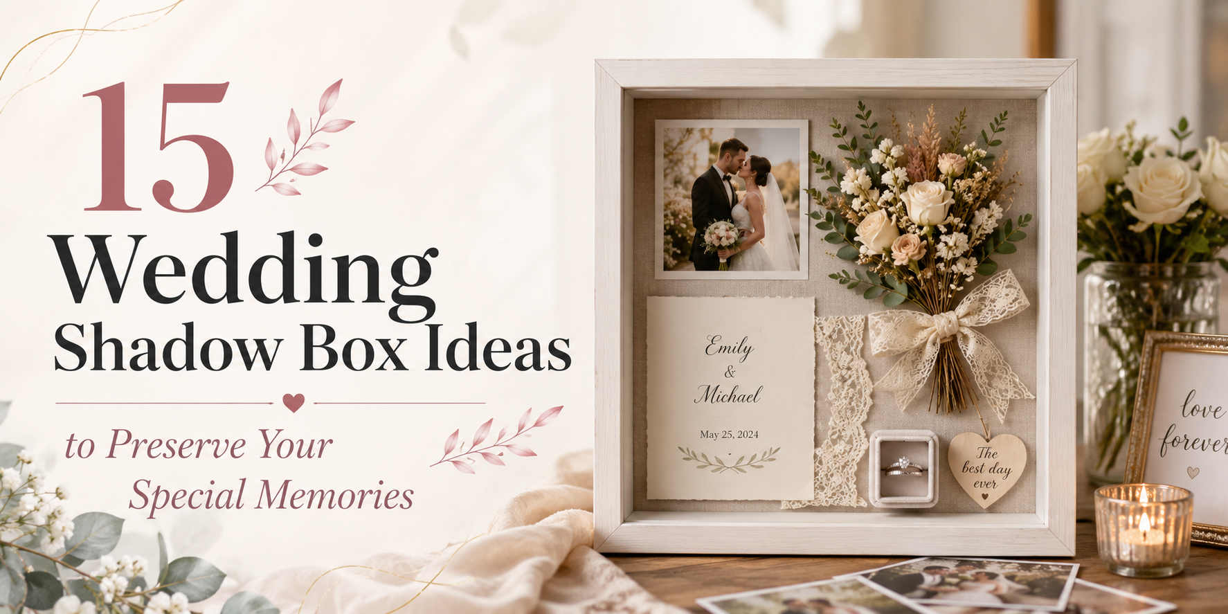 15 Wedding Shadow Box Ideas to Preserve Your Special Memories
