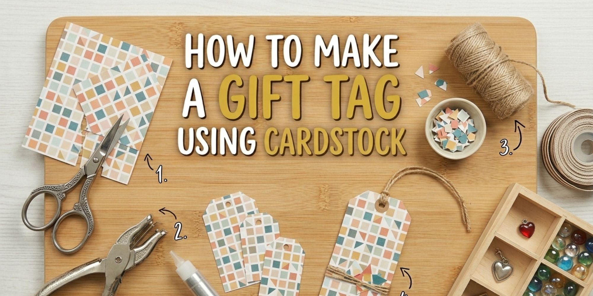 How to Make a Gift Tag Using Cardstock