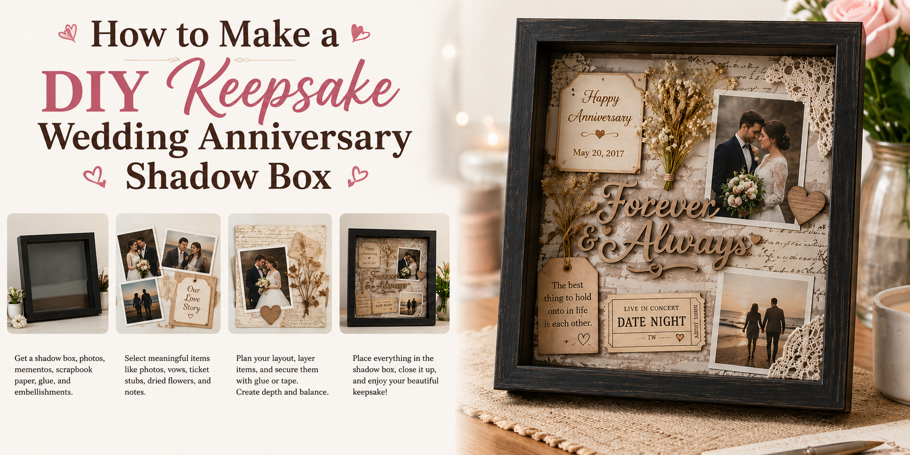 How to Create a Keepsake Wedding Shadow Box