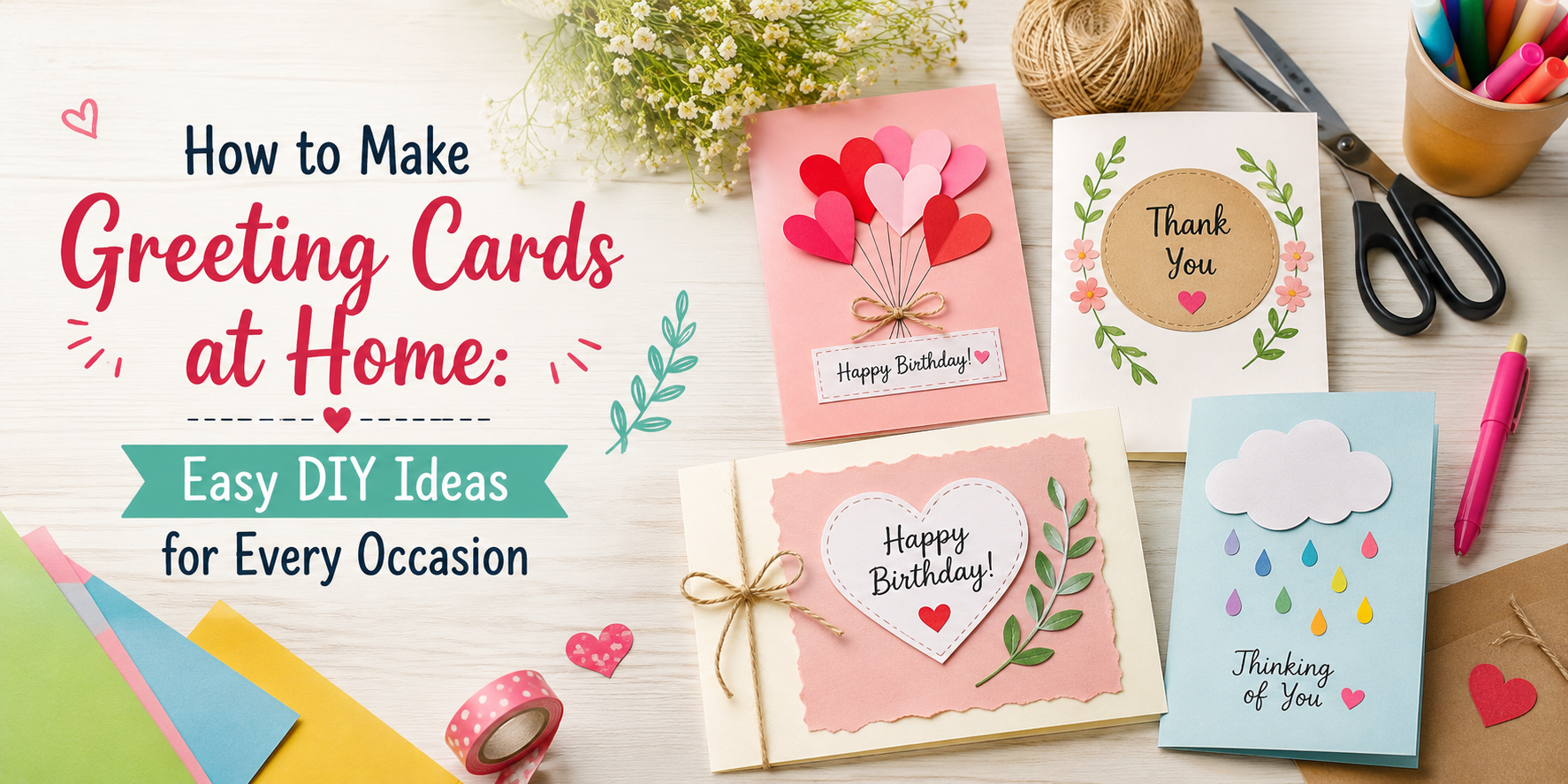 How to Make Greeting Cards at Home: Easy DIY Ideas for Every Occasion