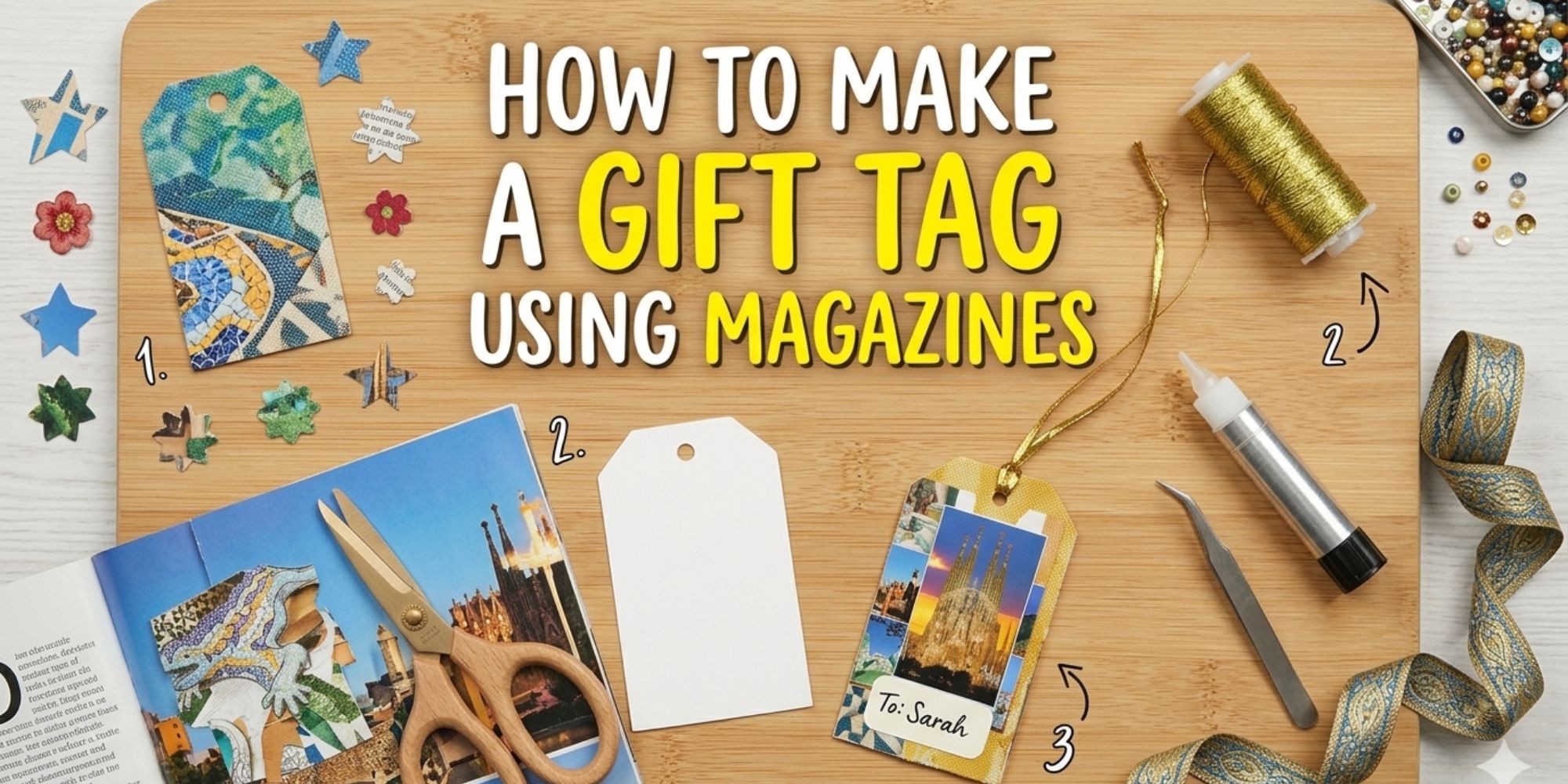 How to Make a Gift Tag Using Magazines