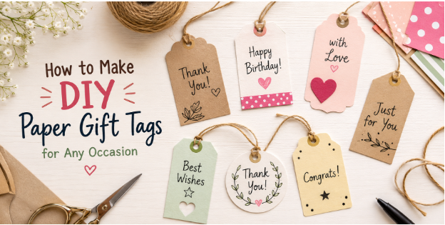 How to Make DIY Paper Gift Tags for Any Occasion