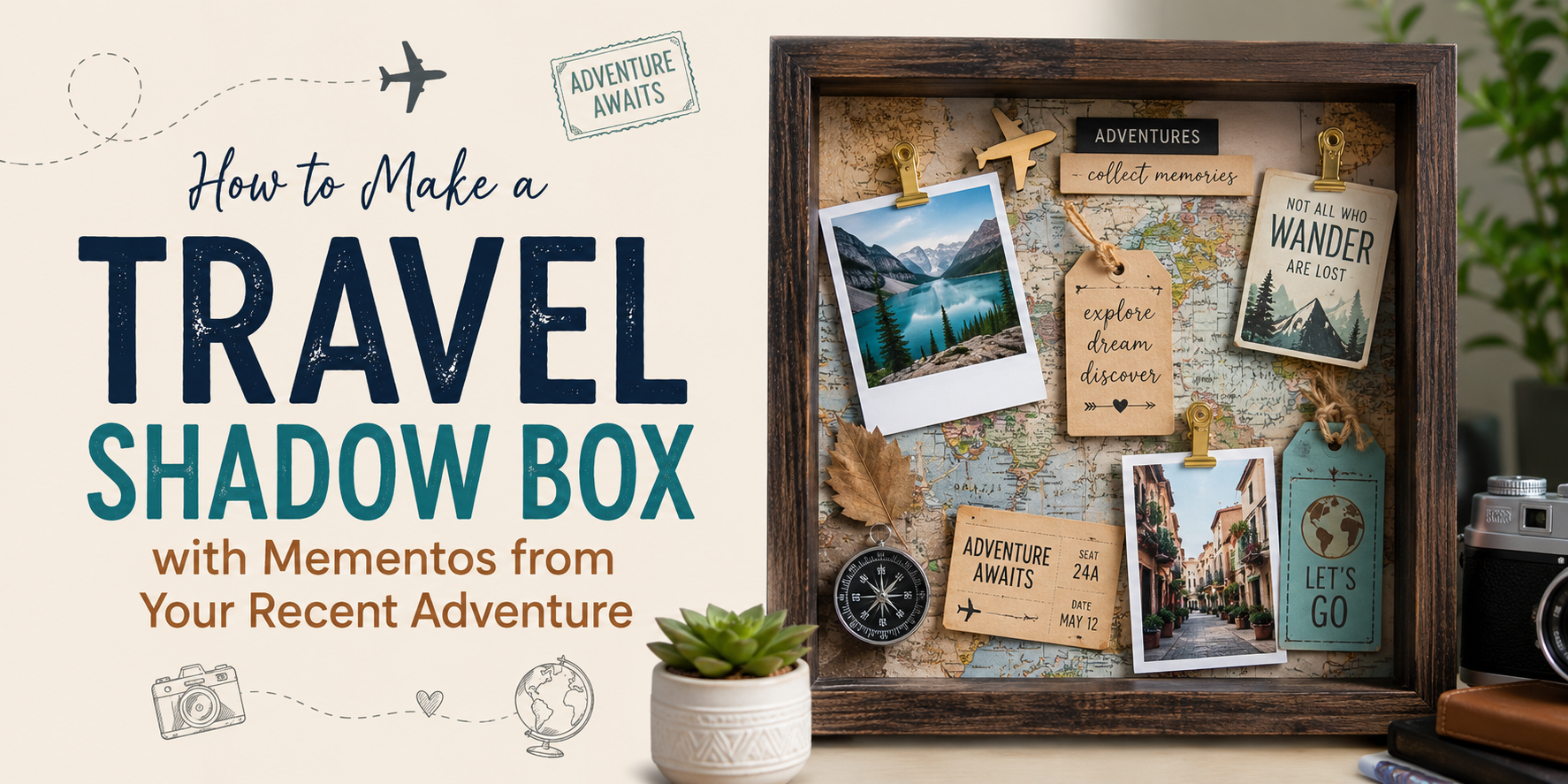 How to Make a Travel Shadow Box with Mementos from Your Recent Adventure