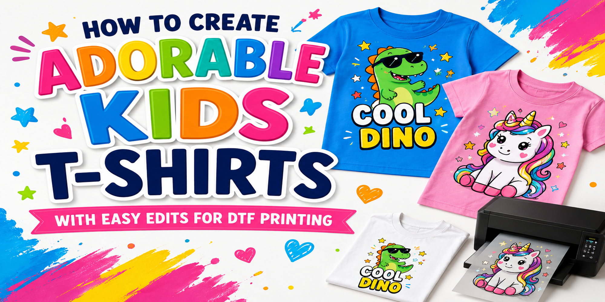 How to Create Adorable Kids T-Shirts with Easy Edits for DTF Printing