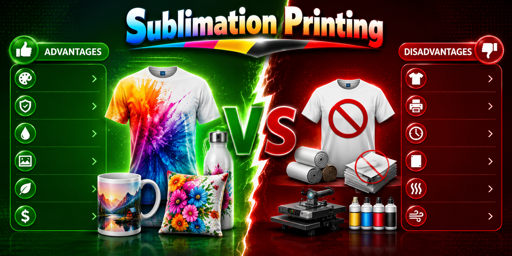 Advantages and Disadvantages of Sublimation Printing