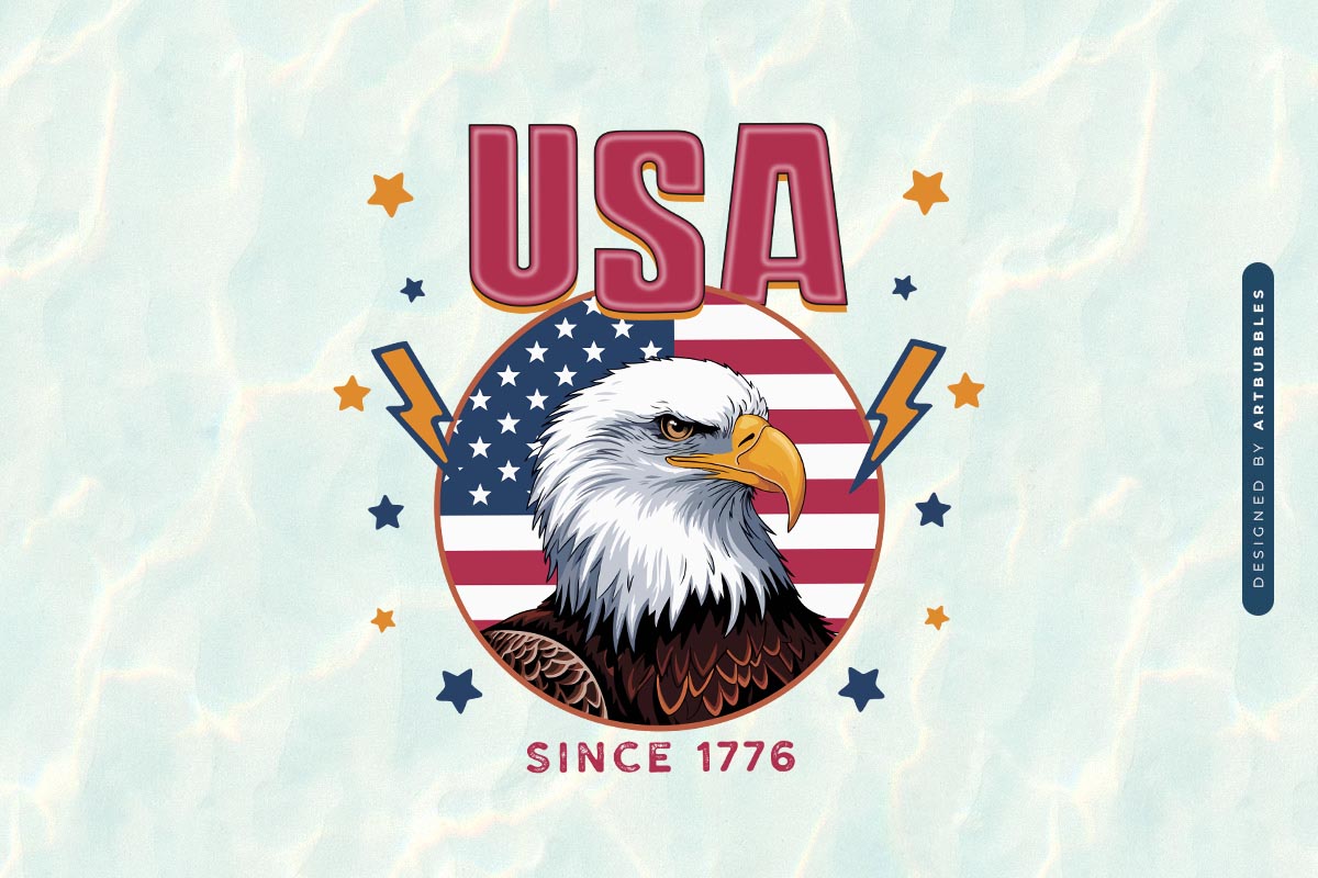 USA Since 1776 - 4th of July Eagle Sublimation Image.jpg