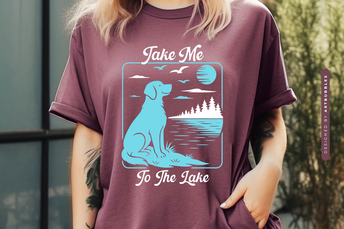 Take Me to the Lake SVG PNG Shirt Mockup Image.jpg
