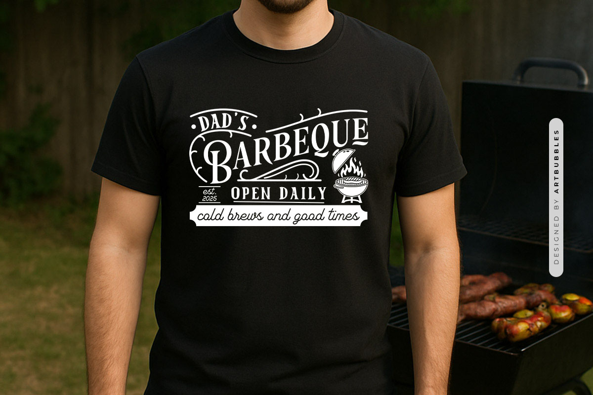 Dad's Barbeque SVG File Tshirt Mockup Image.jpg