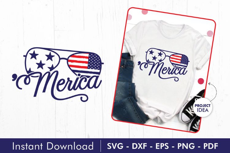 Merica - 4th of July SVG Cut File