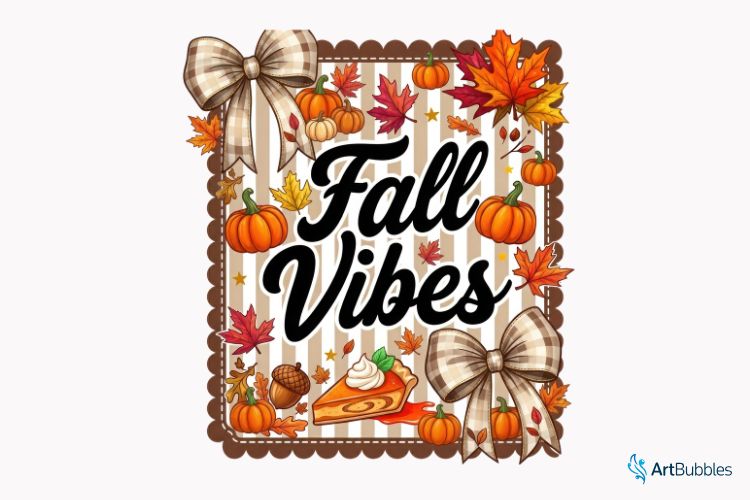 Coquette Fall Vibes PNG Sublimation Printing