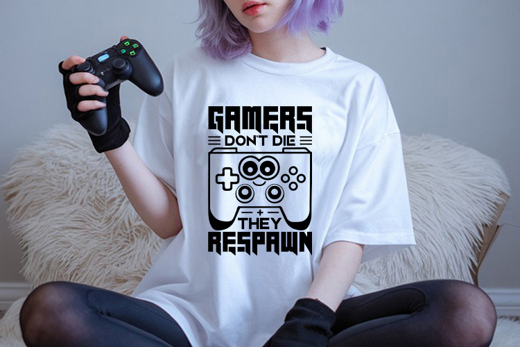 Gamers Don't Die They Respawn SVG Design Tshirt Mockup image.jpg
