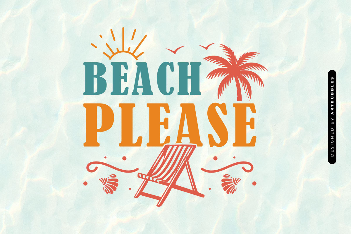 Beach Please - Summer SVG Vector Image.jpg