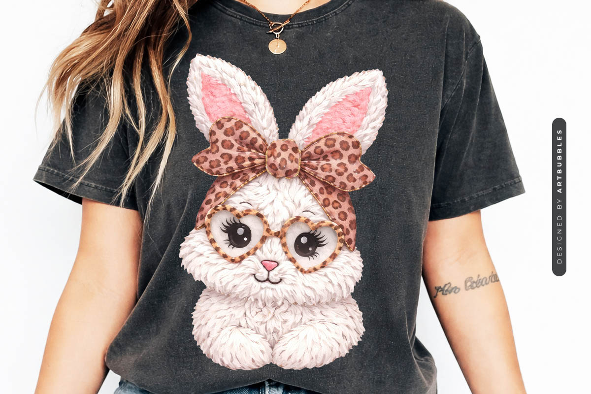 Latch Hook Yarn Bunny Sublimation Transfer