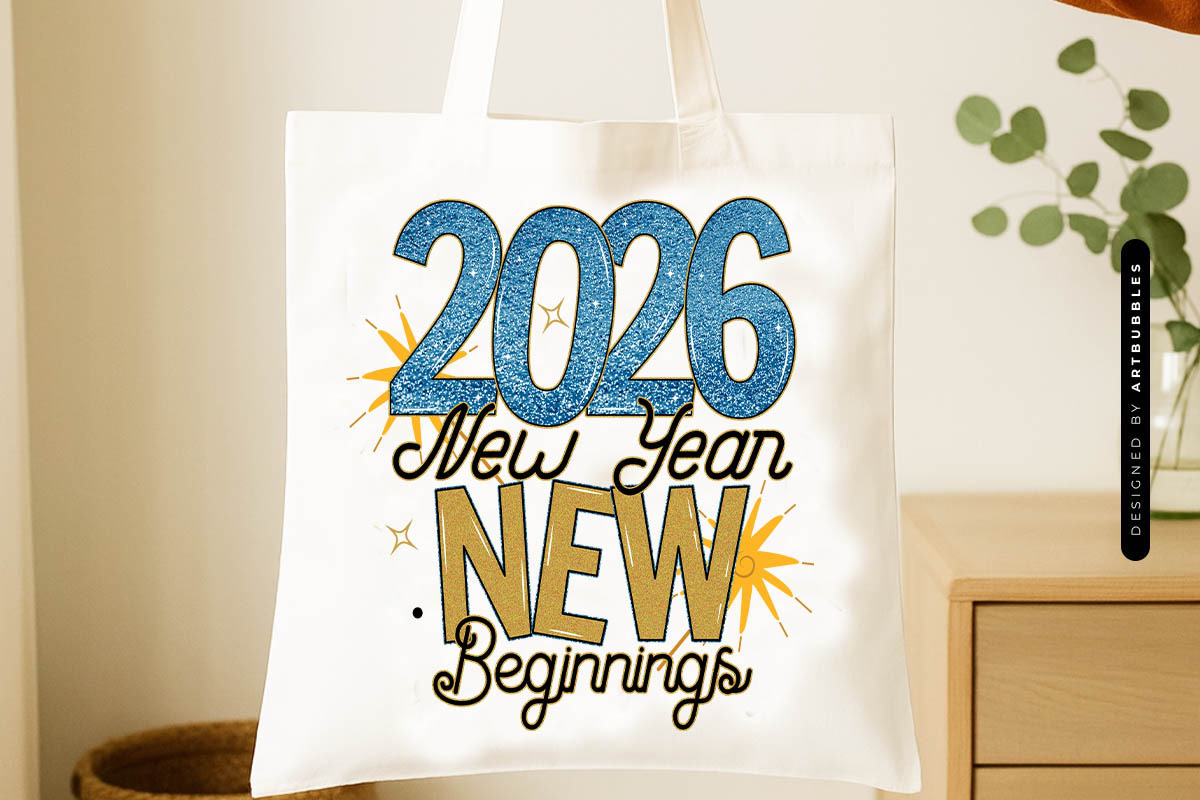 2026 New Year New Beginnings Sublimation