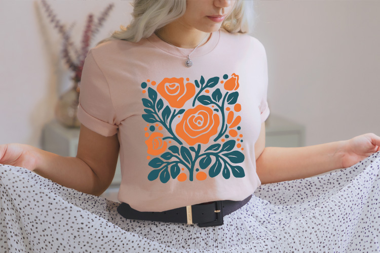 Minimal Line Art Abstract Flower SVG Shirt Mockup Image.jpg