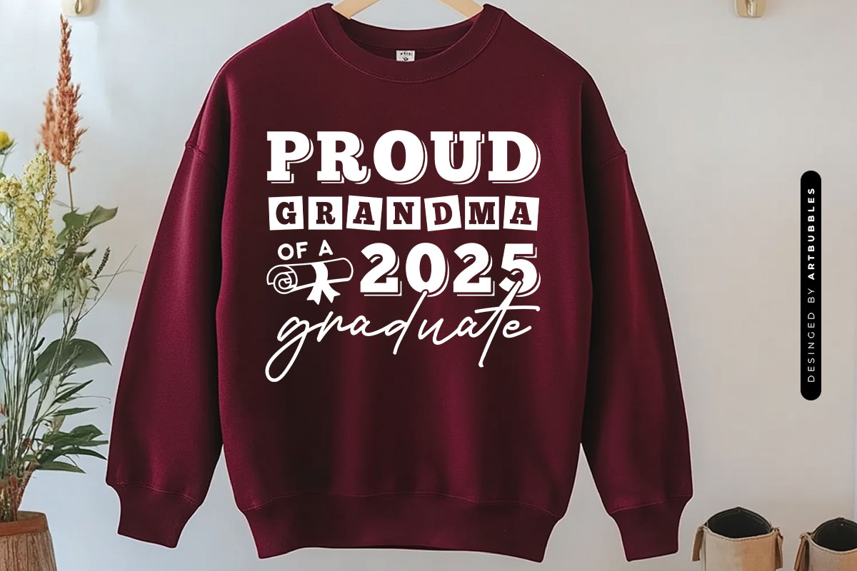 Proud Grandma Of A 2025 Graduate SVG PNG Sweatshirt Mockup Image.jpg