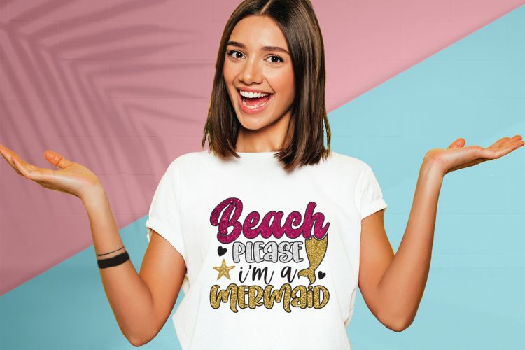 Beach Please I'm Mermaid - Summer PNG Shirt Mockup Image.jpg
