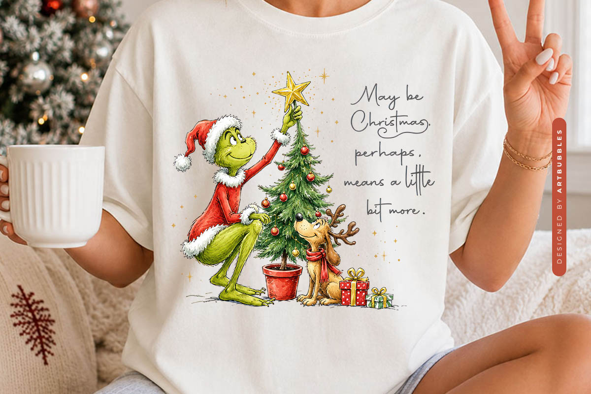 Grinch Christmas PNG Sublimation Design Shirt Mockup Image.jpg