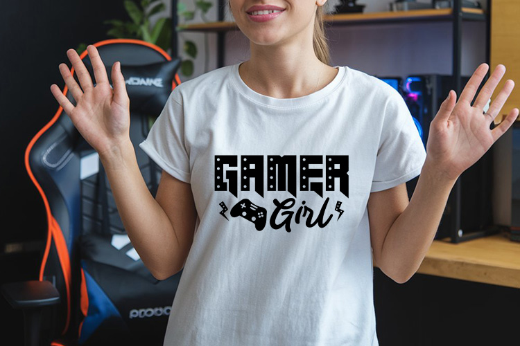 Gamer Girl SVG Design Shirt Mockup image.jpg