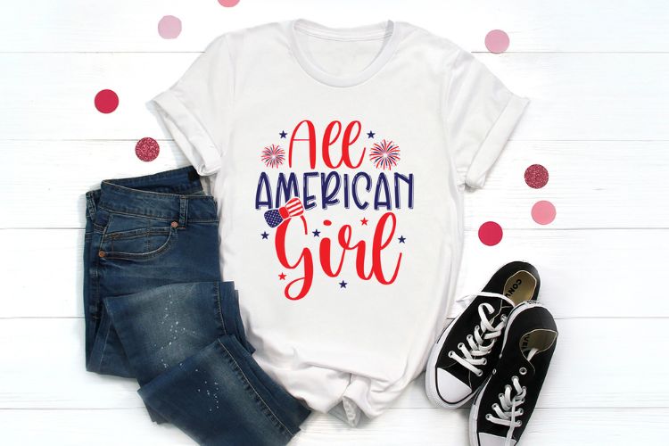 All American Girl - 4th of July SVG Cricut shirt Image.jpg