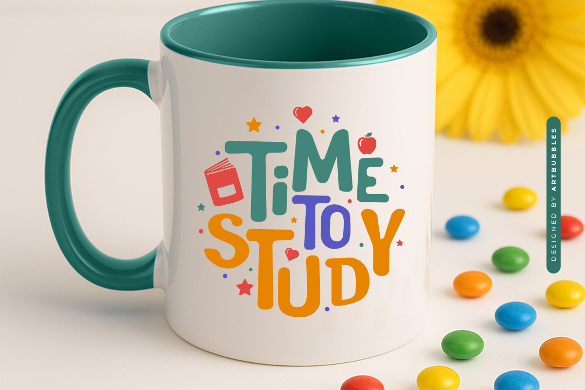 Time to Study - Back To School SVG Mug Mockup Image.jpg