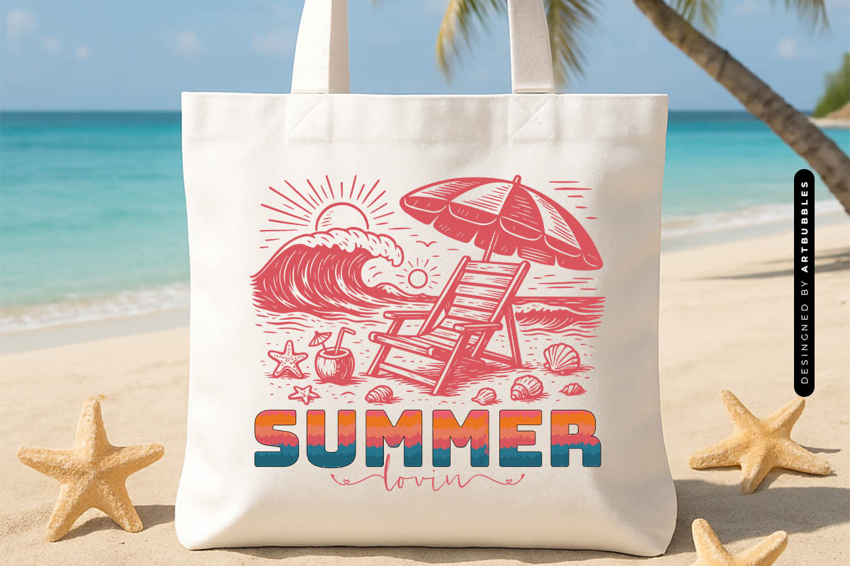 Summer Lovin PNG Sublimation Transfer Tote Bag Mockup Image.jpg