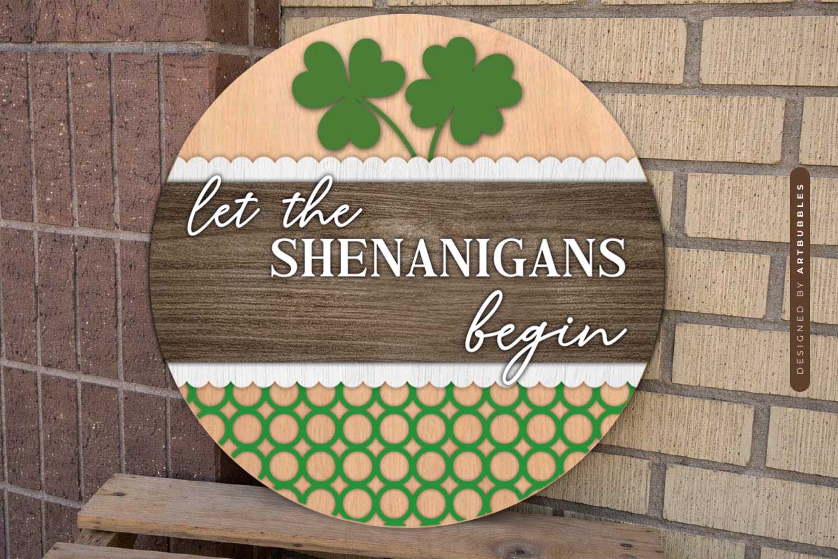 St Patrick's Day Door Hanger SVG Vector Image 2.jpg