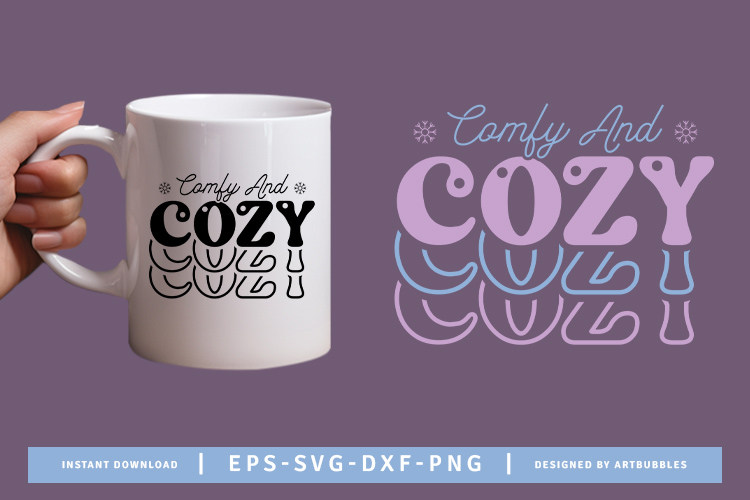 Comfy and Cozy - Winter SVG Vector Image.jpg