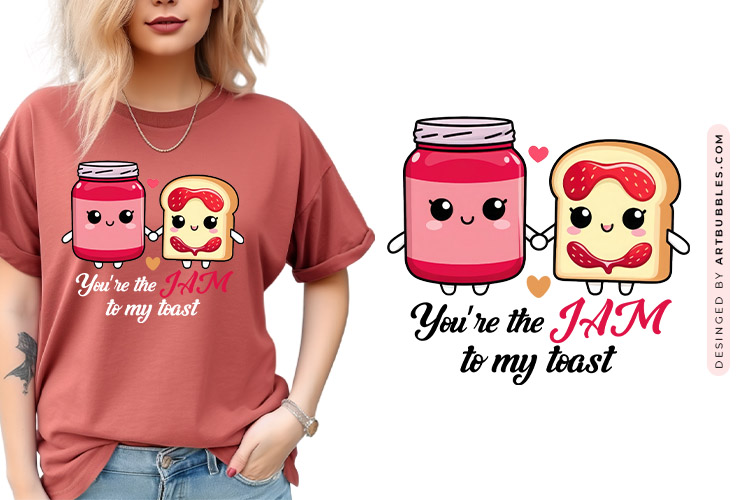Valentine's Day Funny Food Sublimation PNG