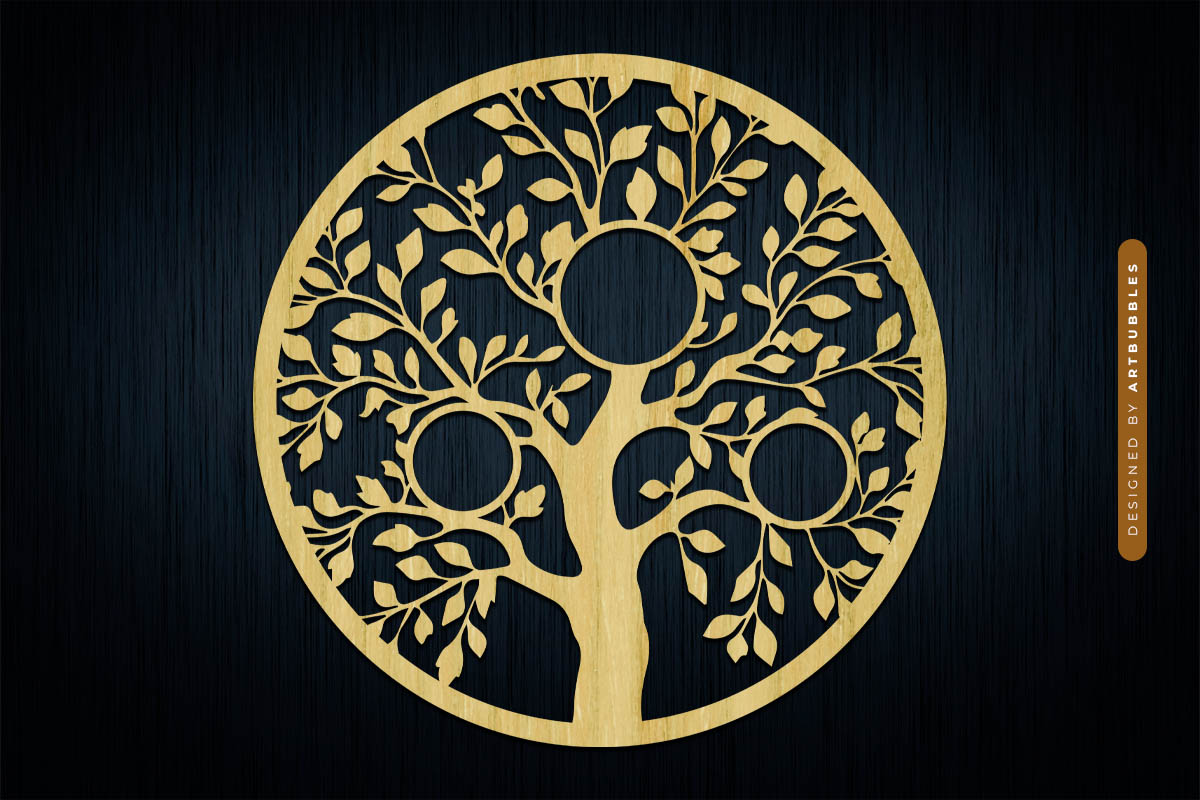 Family Tree of Life Laser Cutting SVG File image 2.jpg