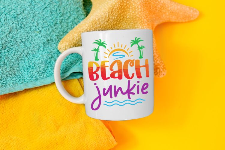 Beach Junkie - Sublimation Sublimation PNG Mug Mockup Image.jpg