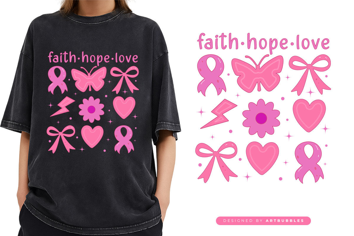 Faith Hope Love - Coquette Bow Breast Cancer Sublimation Image.jpg
