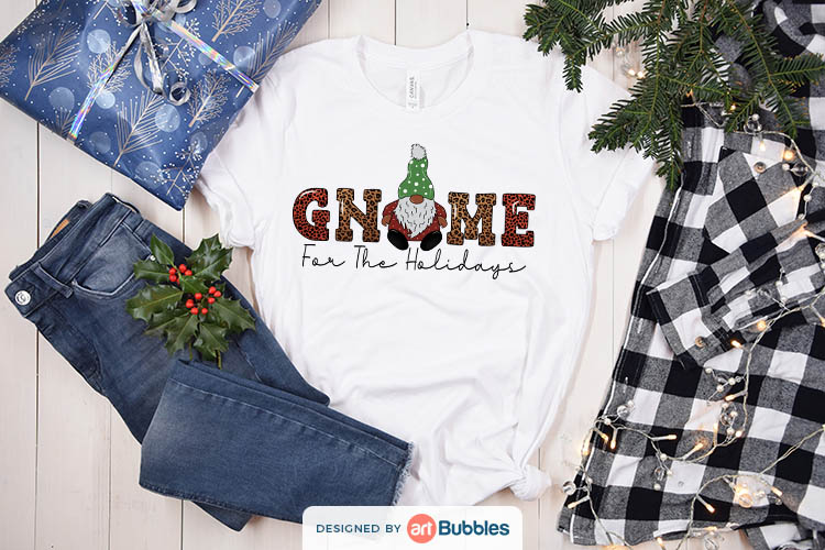 Gnome for the Holidays, Christmas Sublimation Designs Preview 02.jpg