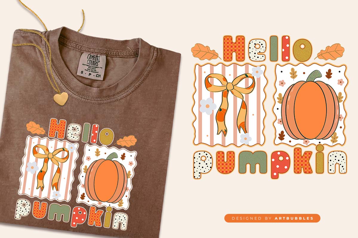 Hello Pumpkin - Preppy Fall PNG Sublimation Image.jpg