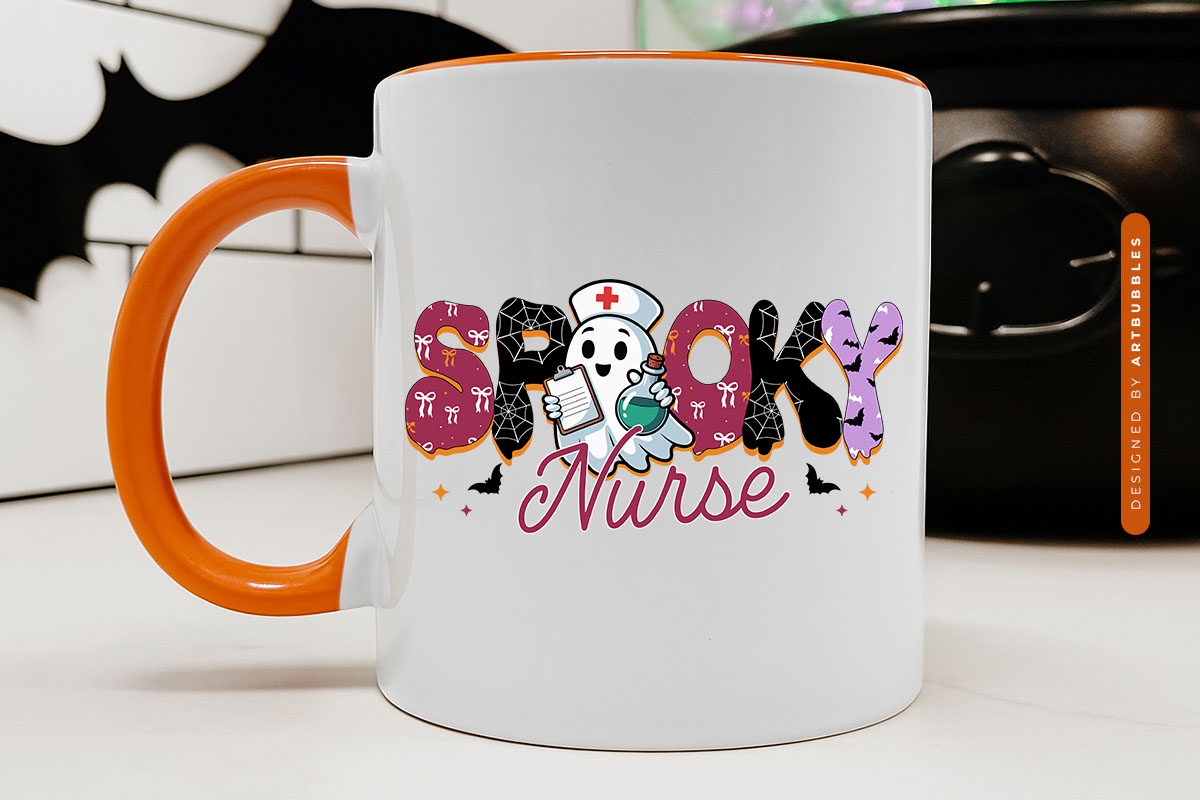 Spooky Nurse - Halloween Sublimation Print Mug Mockup Image.jpg