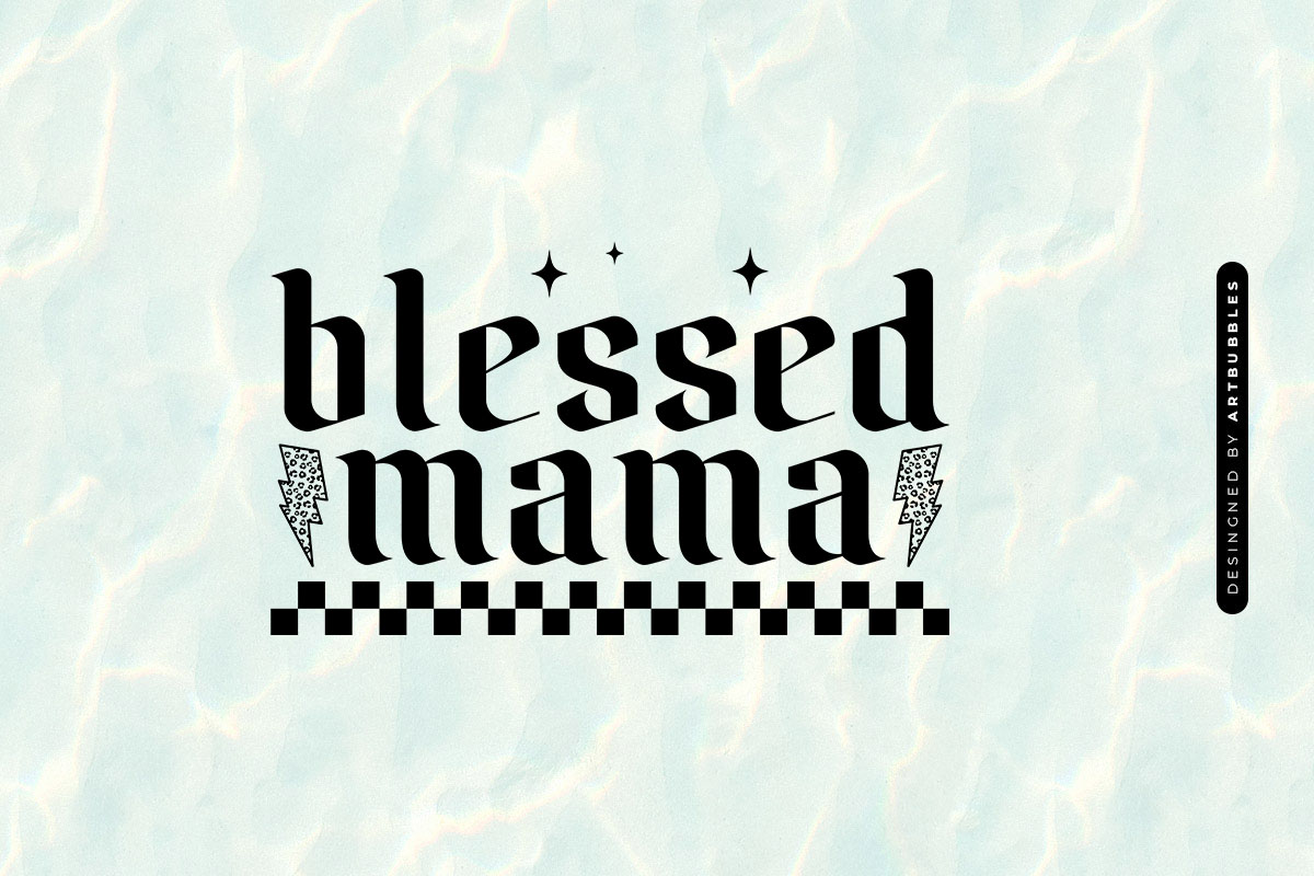 Blessed Mama - Mother's Day SVG Quote Image.jpg