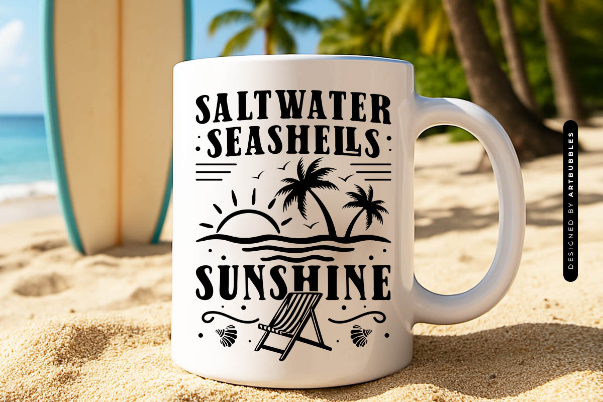 Saltwater Seashells Sunshine - Summer SVG Mug Mockup Image.jpg