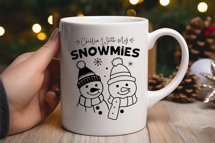 Chillin with My Snowmies - Winter SVG Design Mug Mockup Image.jpg