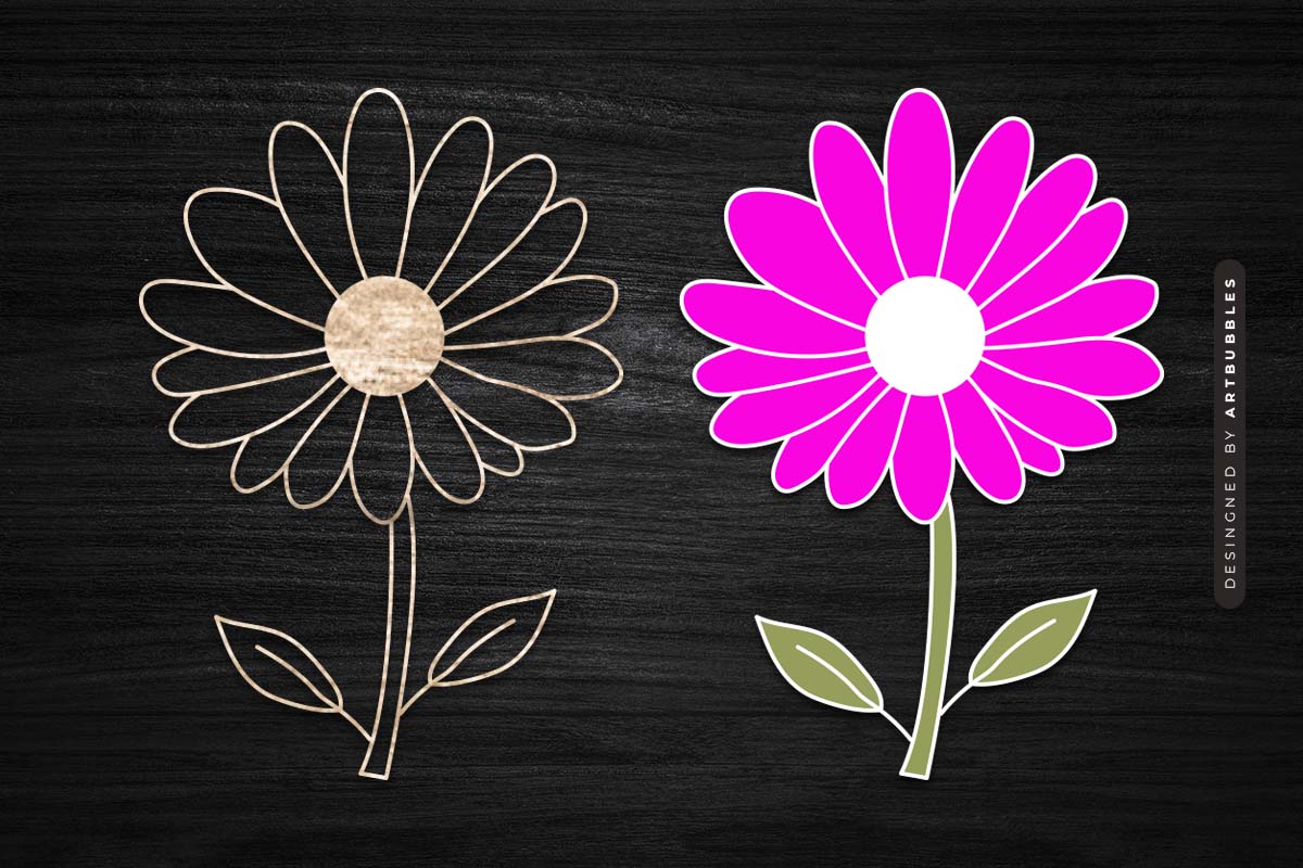 Laser Cut Daisy Wild Flower SVG Vector Image.jpg