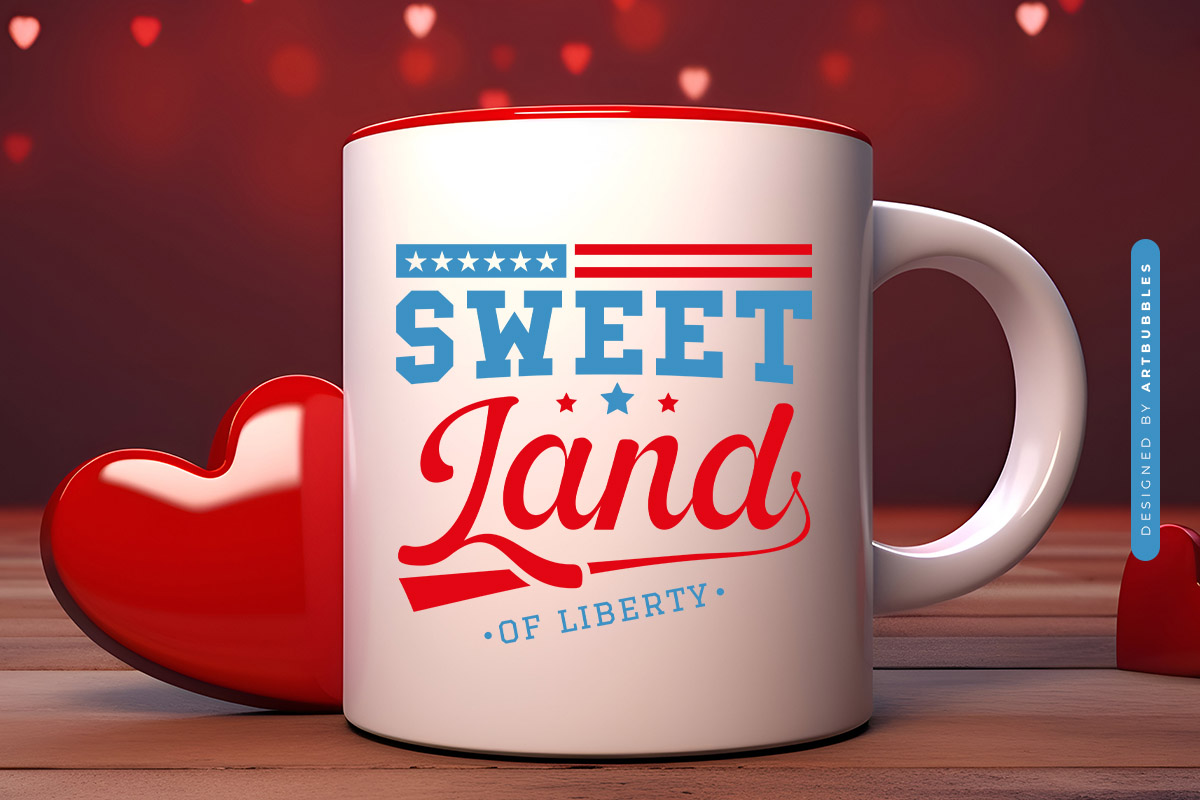 Sweet Land of Liberty - Cute 4th of July SVG Mug Mockup Image.jpg