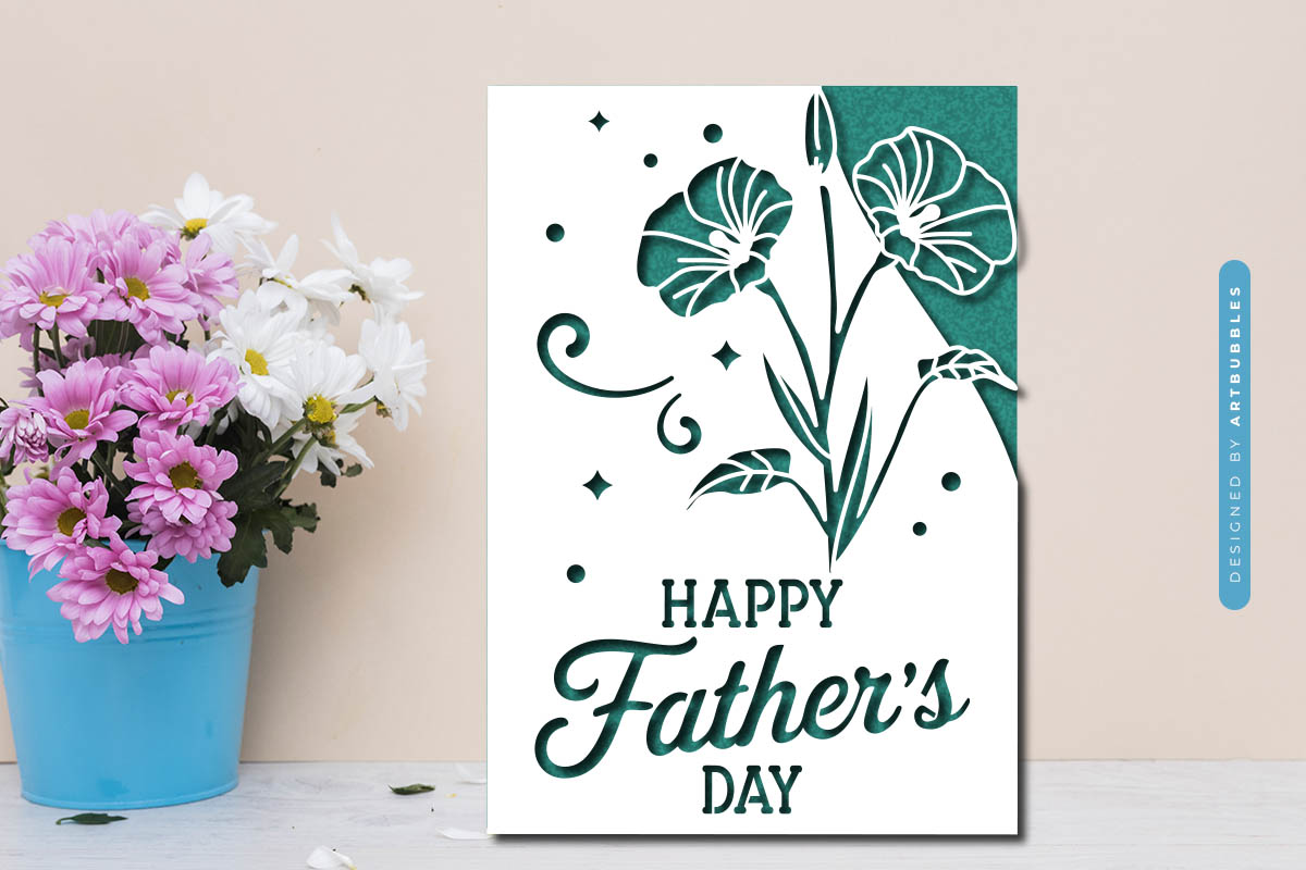 Fathers Day Card SVG Paper Cut File Image.jpg