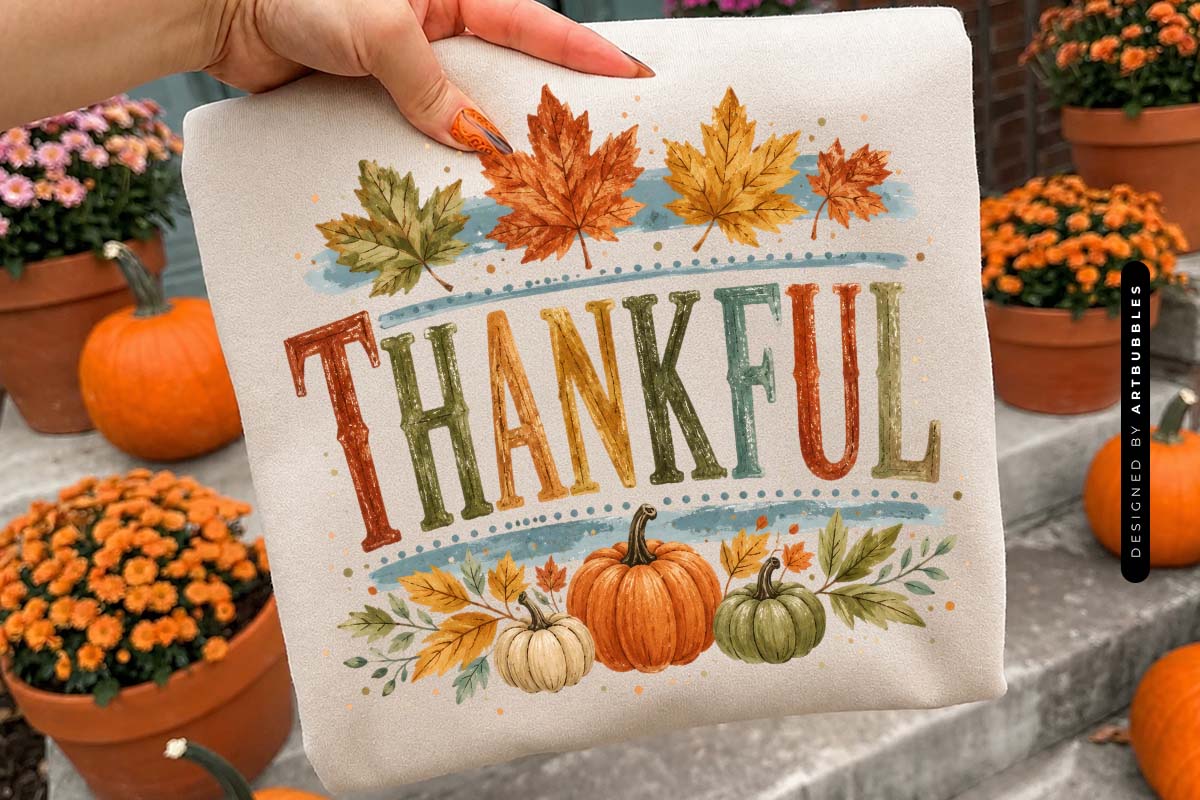 Striped Thank Fall PNG Sublimation Tote Mockup Image.jpg
