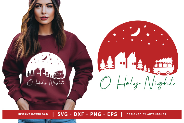 O Holy Night - Free Christmas SVG Design Image.jpg