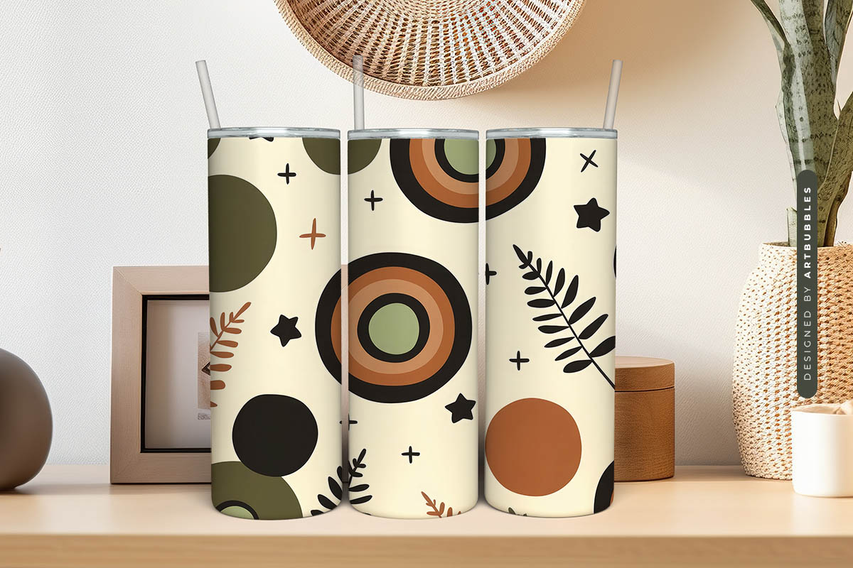 Boho 20oz Skinny Tumbler Sublimation Design Image 2.jpg