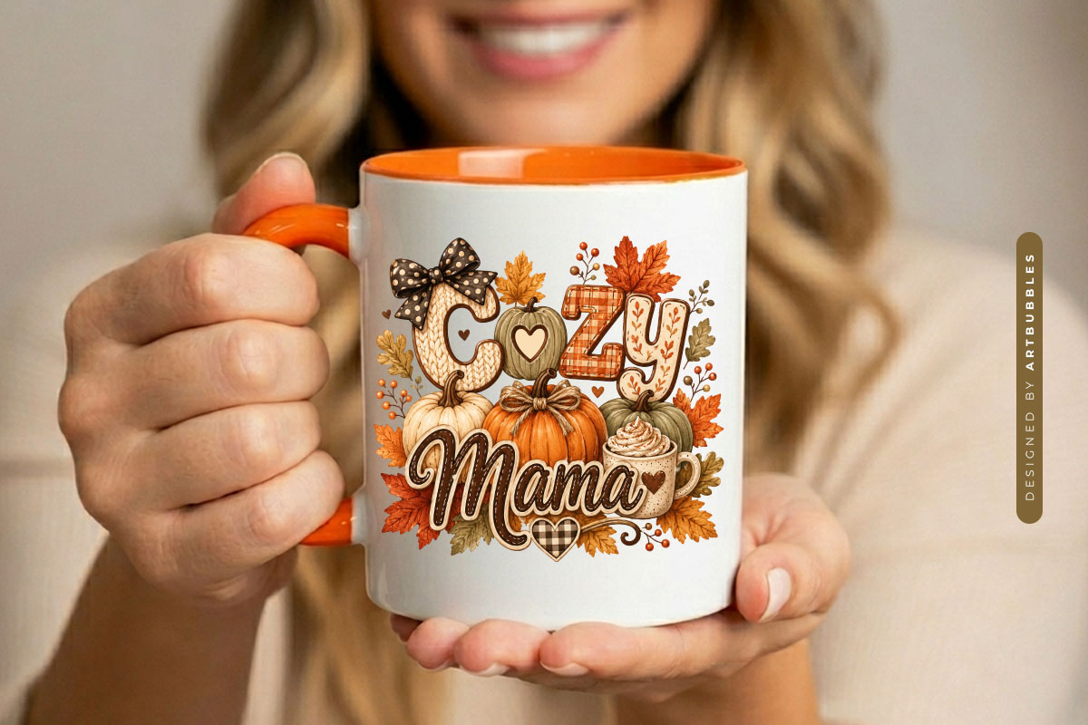 Cozy Mama - Fall Sublimation PNG Design Mug Mockup image.jpg
